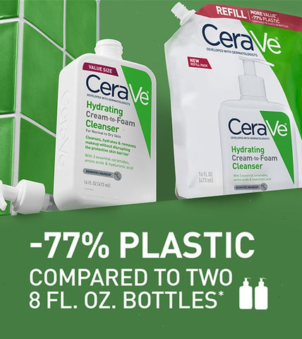 Hydrating Cream-to-Foam Cleanser Refill
